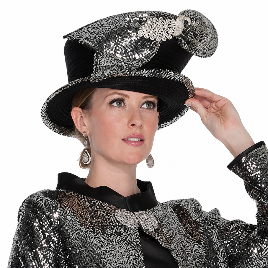 Champagne Italy 5919-SIL Church Hat