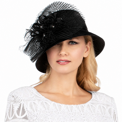Giovanna D1541-WHT-H Church Hat