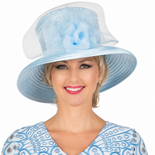 Giovanna D1619-BLW Church Hat