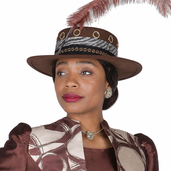Elite 6171-BRN-H Church Hat