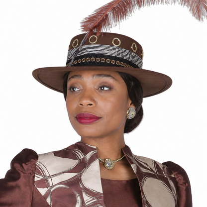 Elite 6171-BRN-H Church Hat