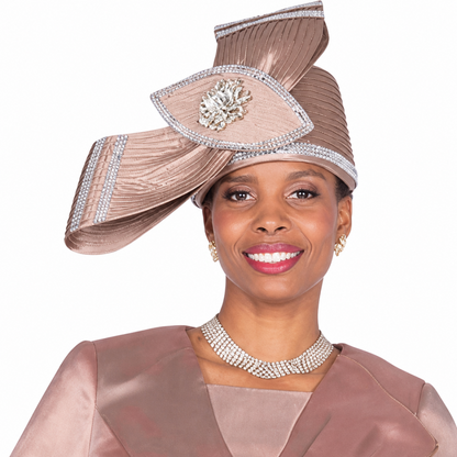 Champagne Italy 5923-BRN Church Hat