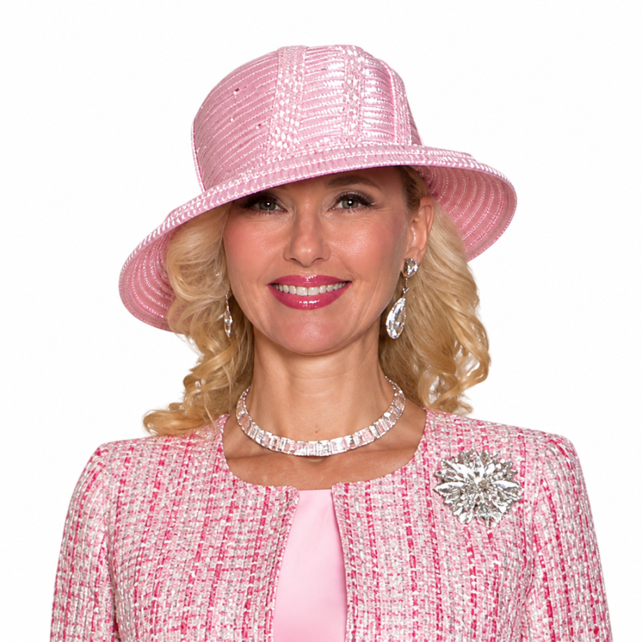 Lily and Taylor H162-PNK Church Hat