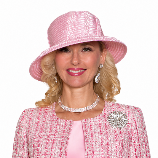 Lily and Taylor H162-PNK Church Hat