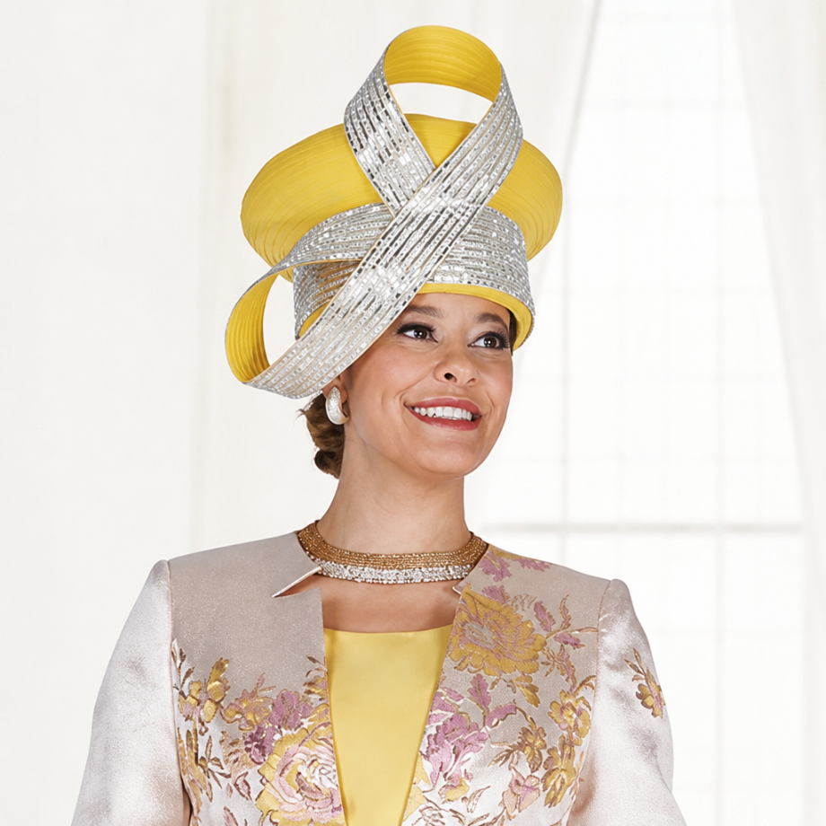Elite Champagne 6467-H Church Hat