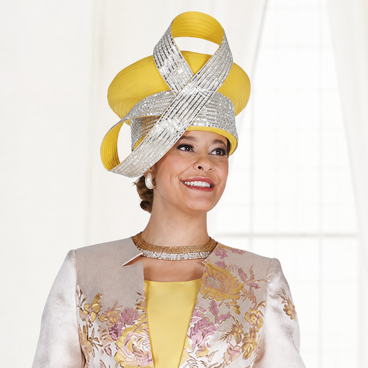 Elite Champagne 6467-H Church Hat
