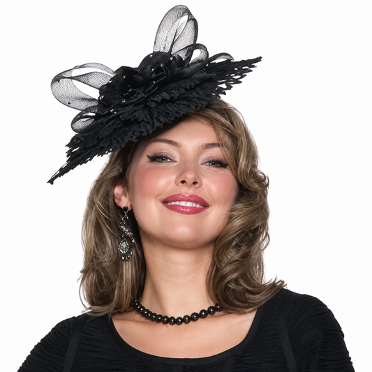 Lily And Taylor H164-BLK Church Hat