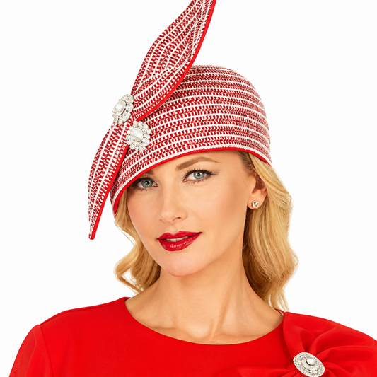 Giovanna DP2445-RED-H Church Hat