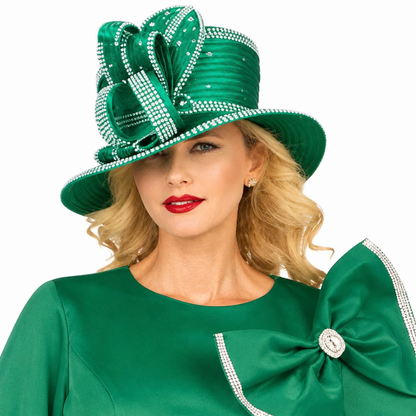 Giovanna DP2445-GRN-H Church Hat