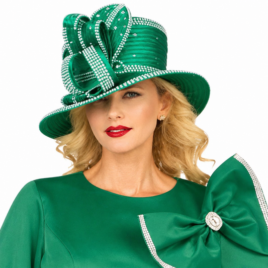 Giovanna DP2445-GRN-H Church Hat