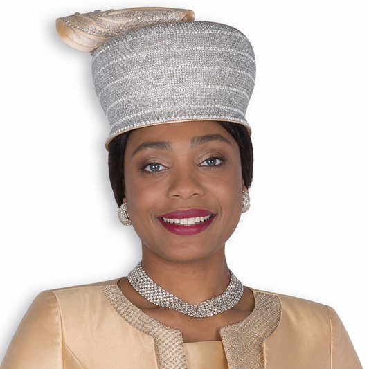 Elite Champagne 6360-H Church Hat