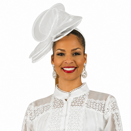 Lily And Taylor 5037-WHT HAT H121