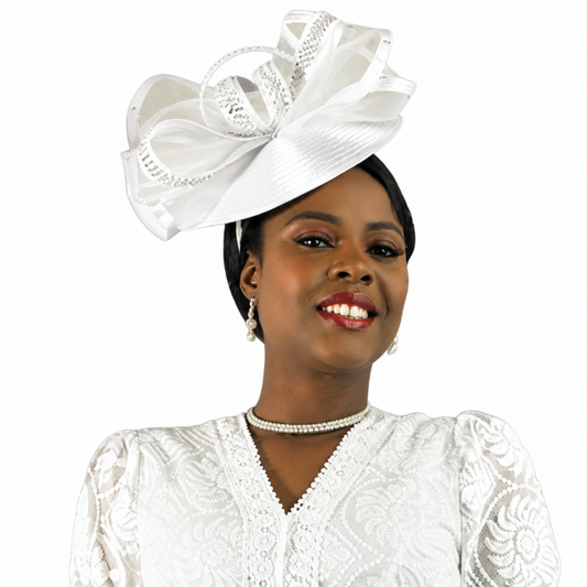 Lily And Taylor 5040-WHT HAT H129
