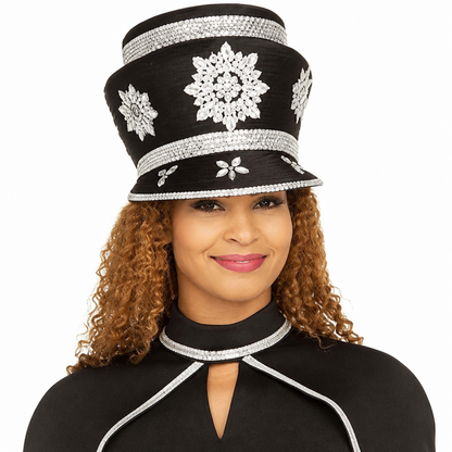 Giovanna DP2421-BLK-H Church Hat