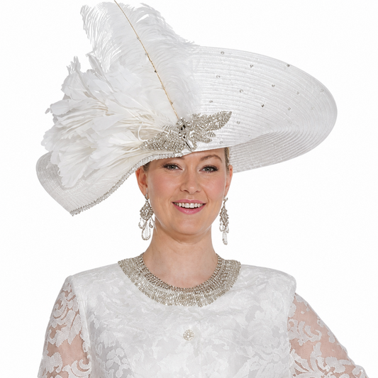 Elite Champagne 6258-H Church Hat