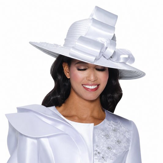 GMI G400852-WHT-H Church Hat