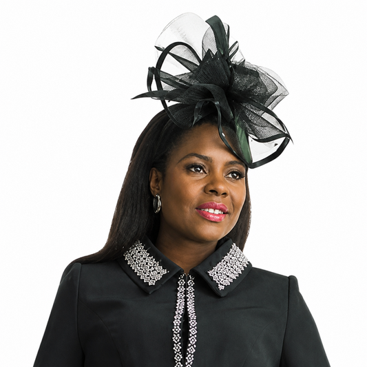 Lily And Taylor 4783-BLK Church Hat