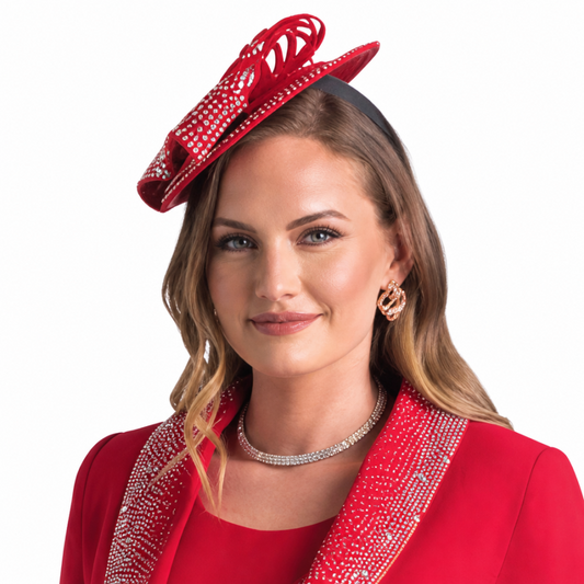 Lily And Taylor 4373-RE Church Hat