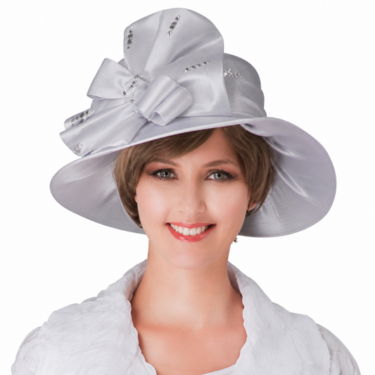 Giovanna 0940-WH Church Hat