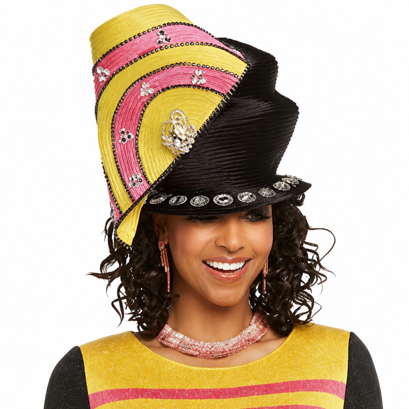 Donna Vinci 13232-BYR-IM Church Hat