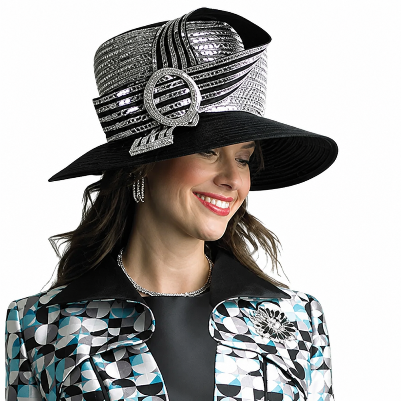 Lily And Taylor 4814-BLM-H Church Hat
