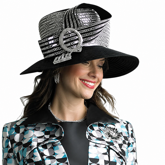 Lily And Taylor 4814-BLM-H Church Hat