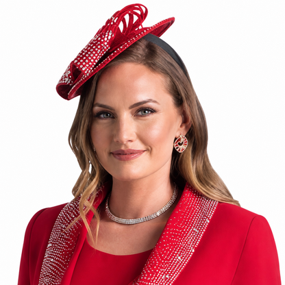 Lily And Taylor 4373-RE Church Hat