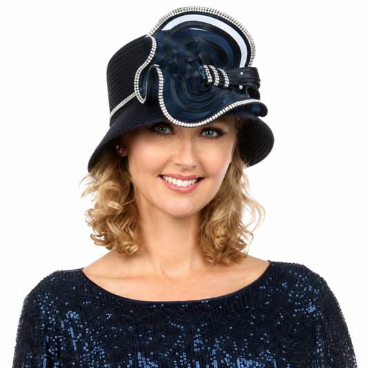 Giovanna D1547-NV Church Hat
