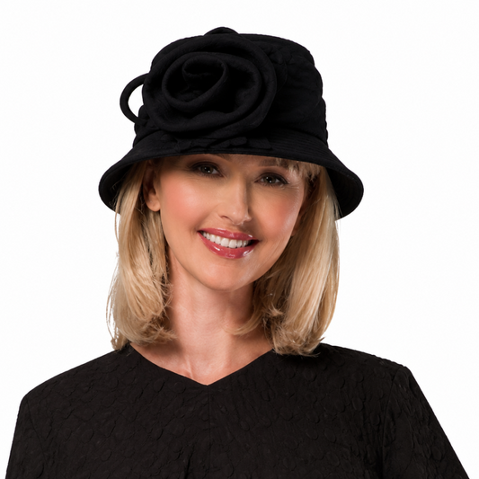 Giovanna 0941-BK Church Hat