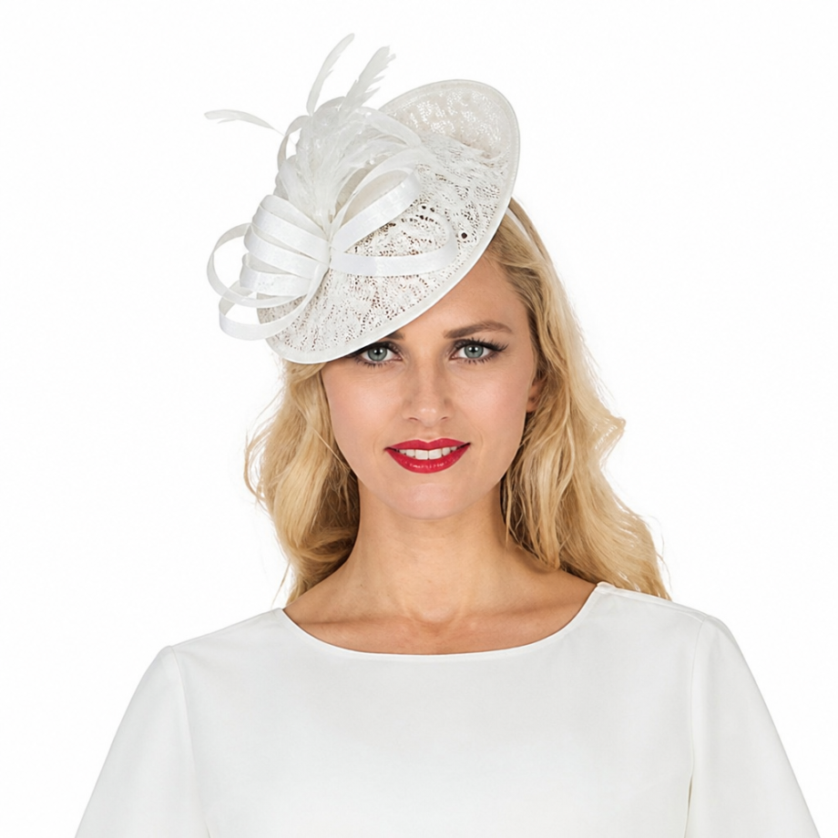Giovanna D7208-WHT Church Hat
