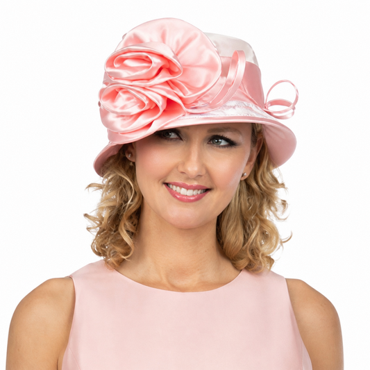 Giovanna D1538-PIN Church Hat
