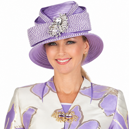 Giovanna G1197-LAV-H Church Hat
