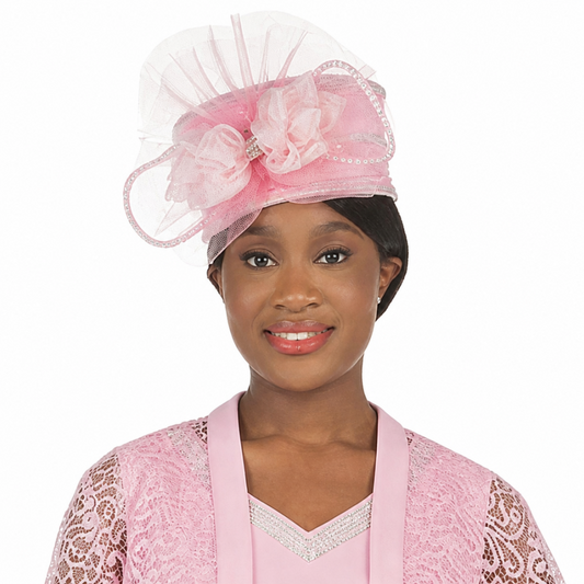 Giovanna D1565-PNK Church Hat