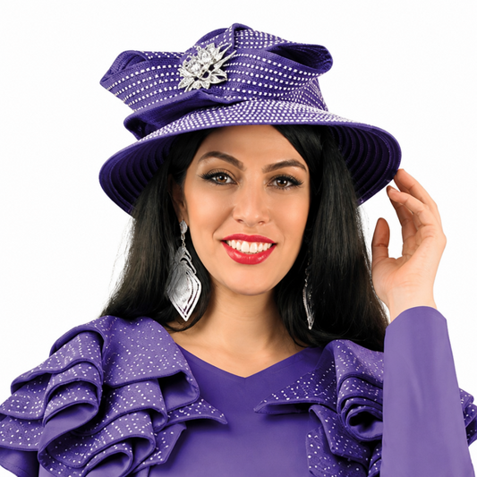 Lily And Taylor 4900-PUR-H Hat