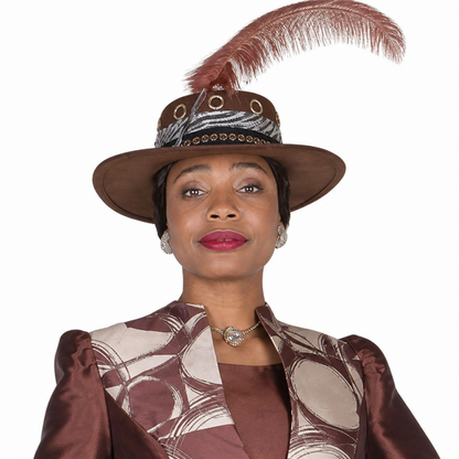Elite 6171-BRN-H Church Hat