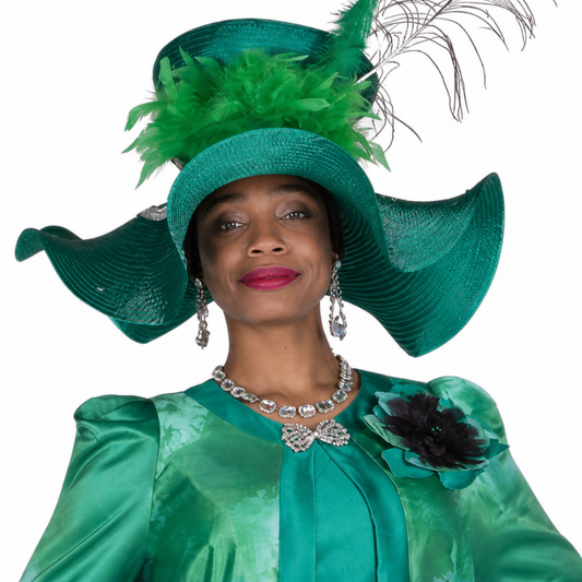 Elite Champagne 6166-GWB-H Church Dress-Hat