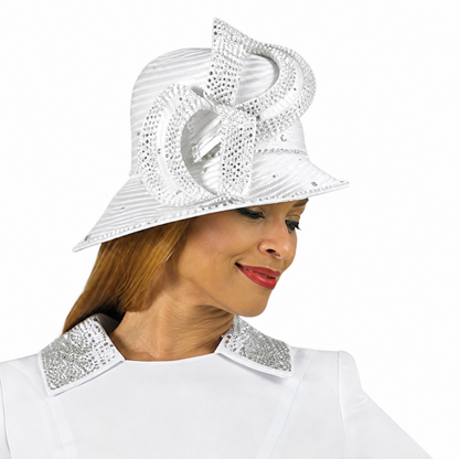 Lily And Taylor 4879-WHT-HAT