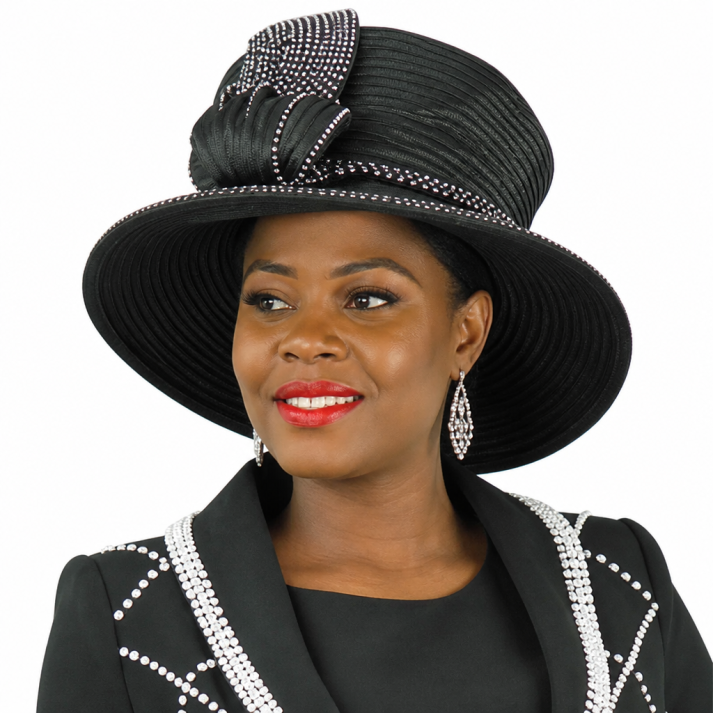 Lily And Taylor 4838-BLK-Hat