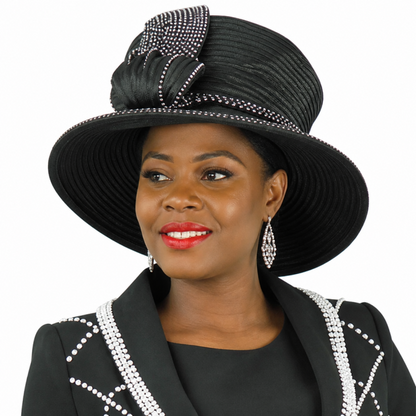 Lily And Taylor 4838-BLK-Hat