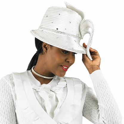 Lily And Taylor 833-WHT-HAT