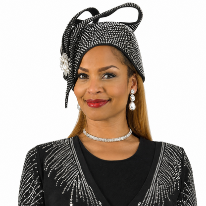 Lily And Taylor 830-BLK-HAT