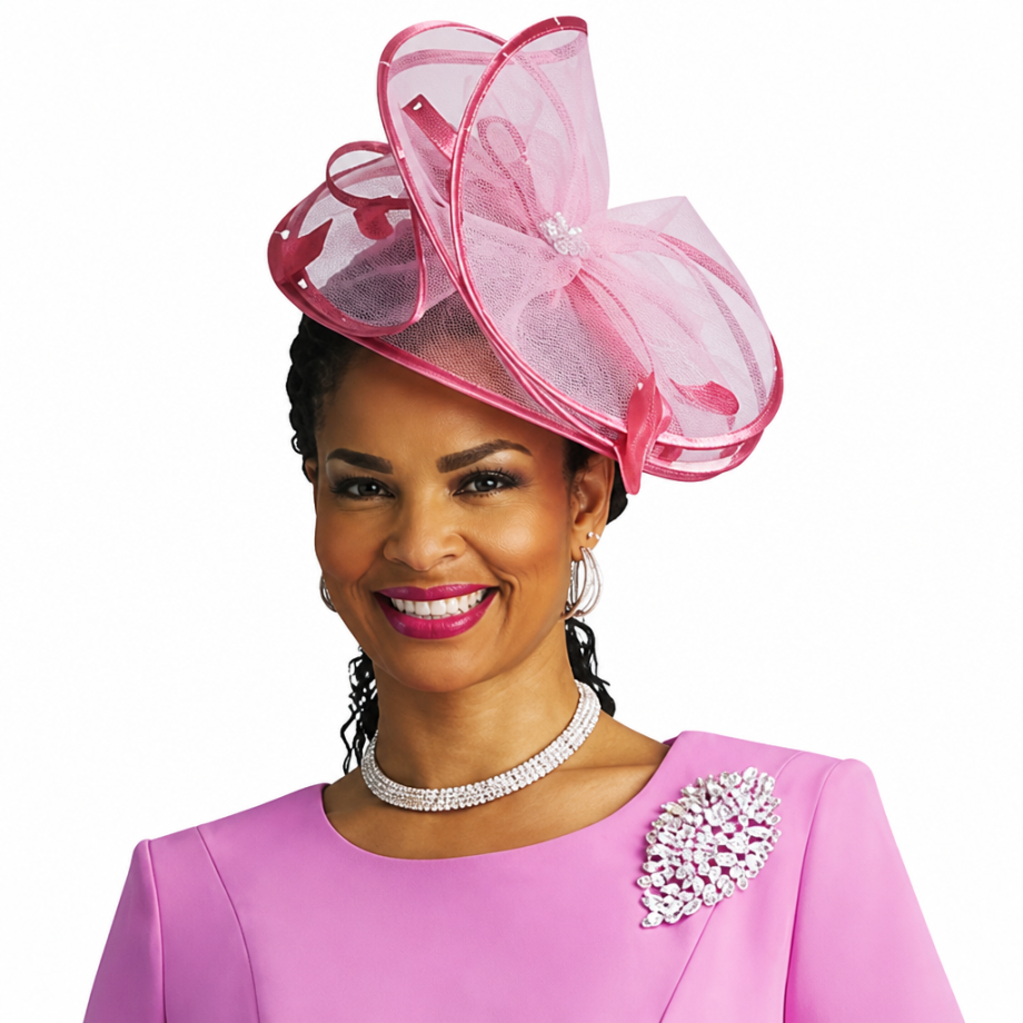 Lily And Taylor 4154-RSE-H Church Hat
