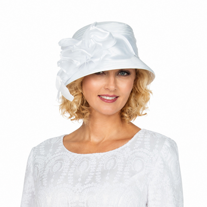 Giovanna 1529-WHT Church Dress - Hat