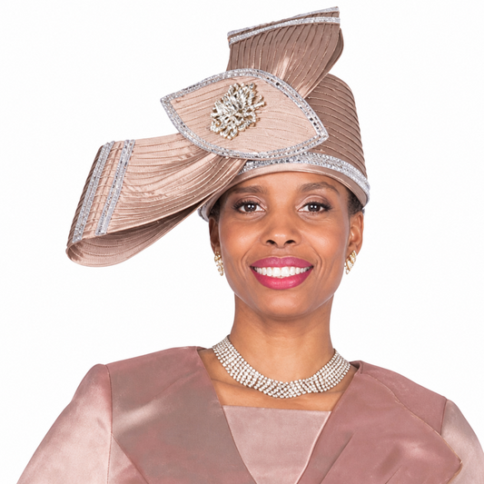 Champagne Italy 5923-BRN Church Hat
