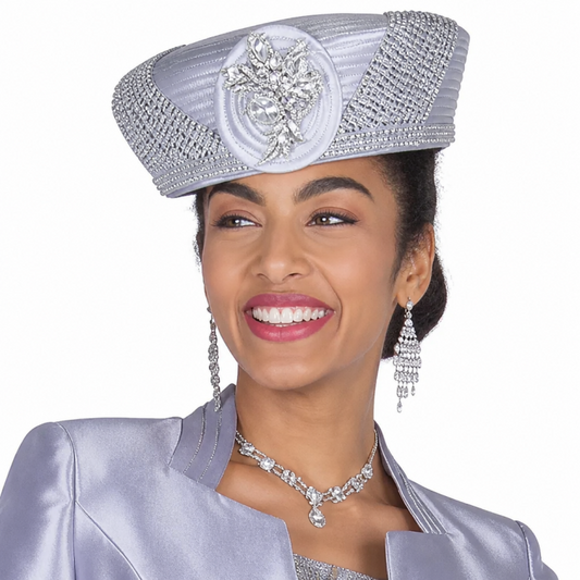 Champagne Italy 6305-SLV-H Church Hat