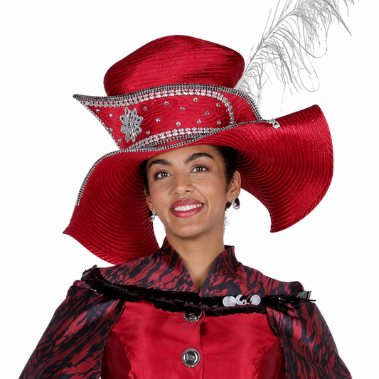 Champagne Italy 6121-RWB-H Church Hat