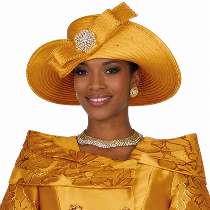 Elite Champagne 6455-GLD-H Church Hat