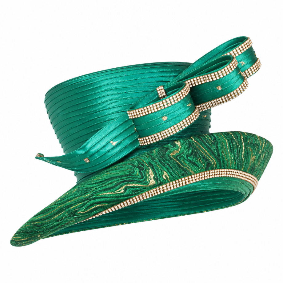 Giovanna G1339-EMR-H Church Hat