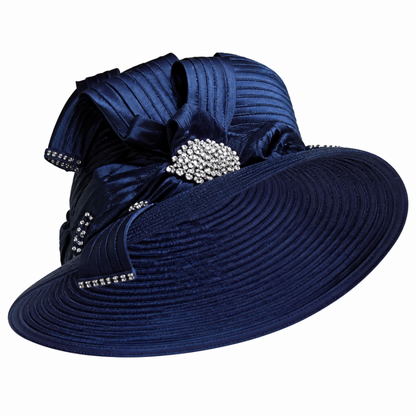 Lily And Taylor 2920-NVY Church Hat