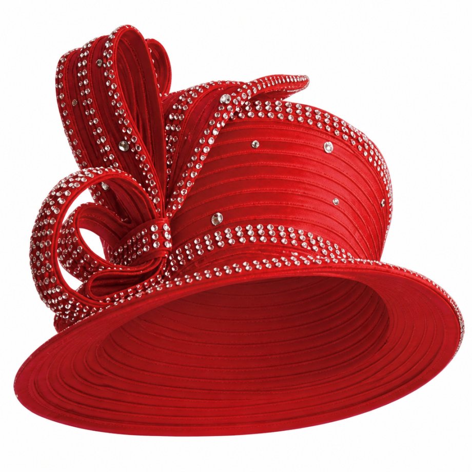 Lily And Taylor 2920-RED-H Church Hat
